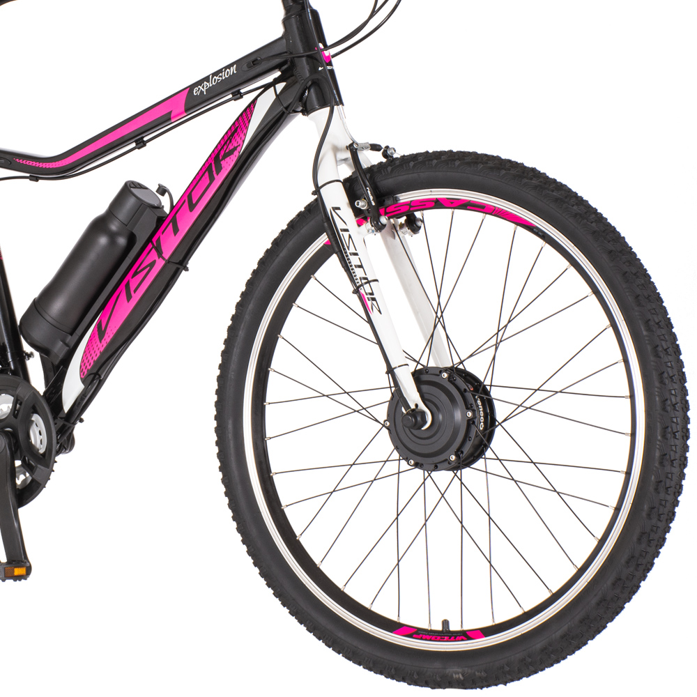 E-bicikl Visitor Explosion crno roza