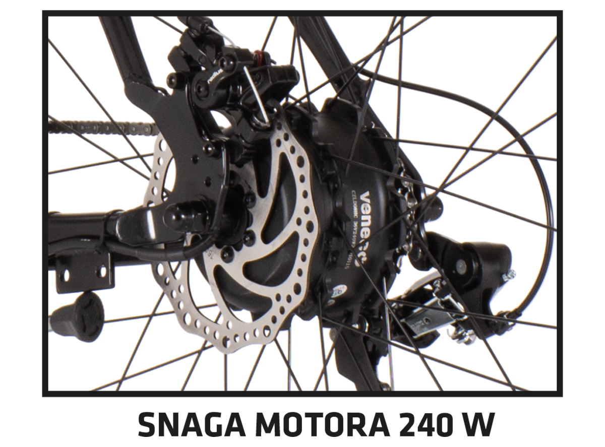 E-Bicikl Visitor Blade 27.5 Disk1 Crne Boje