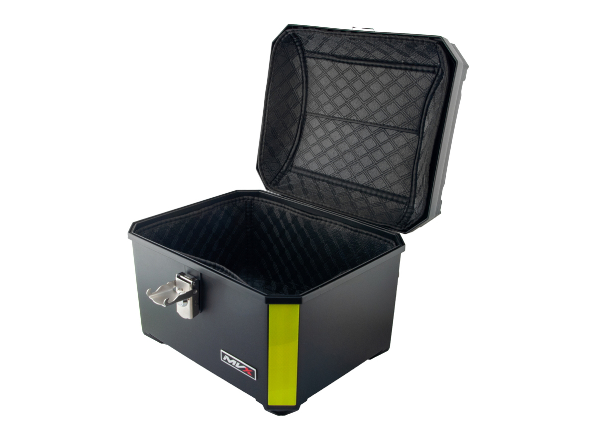 Kofer za motor zadnji crni sa naslonom 45L 42.5X34.5X32.5CM