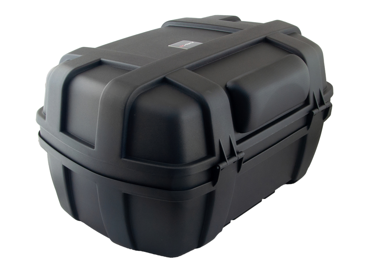Kofer za motor zadnji crni sa naslonom 50L 57.5X44.5X32.5CM