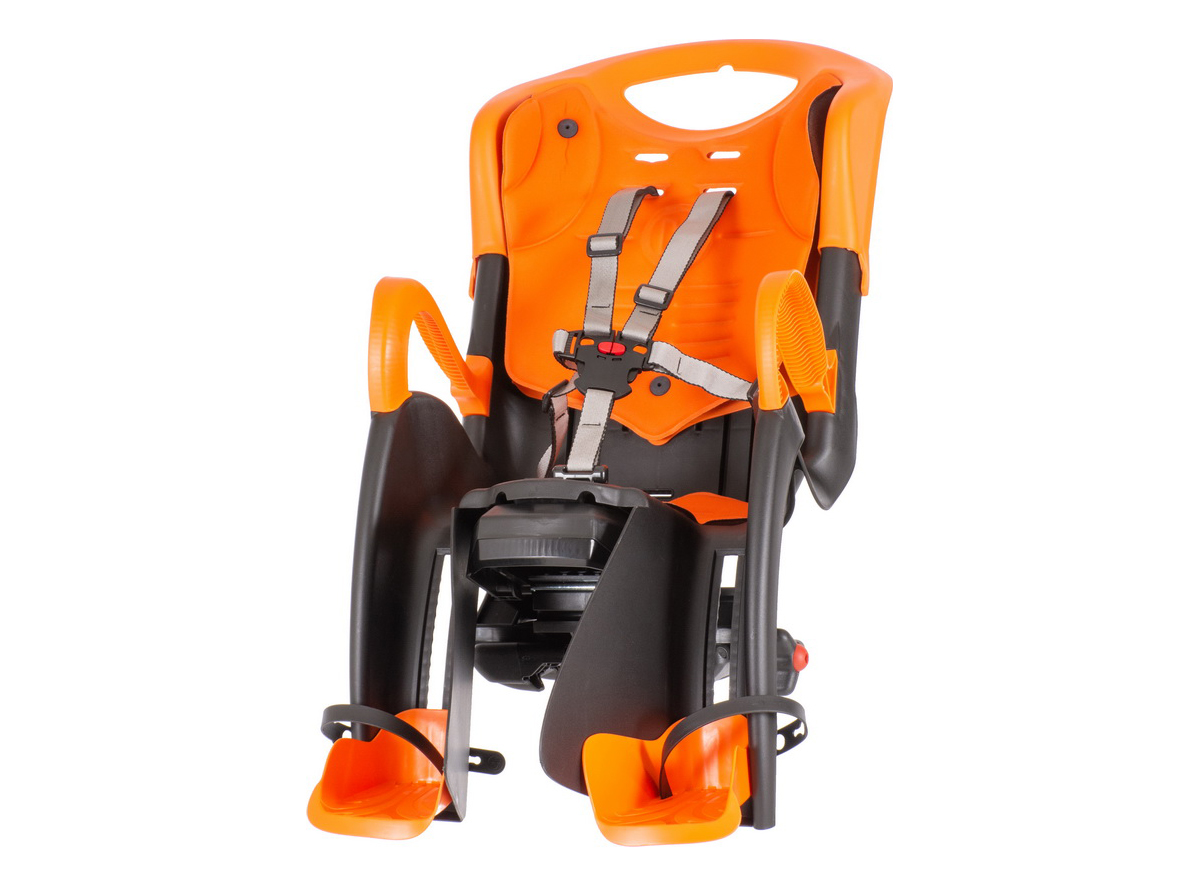 Sedlo dečije Bellelli na gepek sivo narandžasto 22 kg