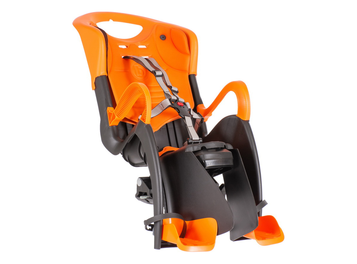 Sedlo dečije Bellelli na gepek sivo narandžasto 22 kg