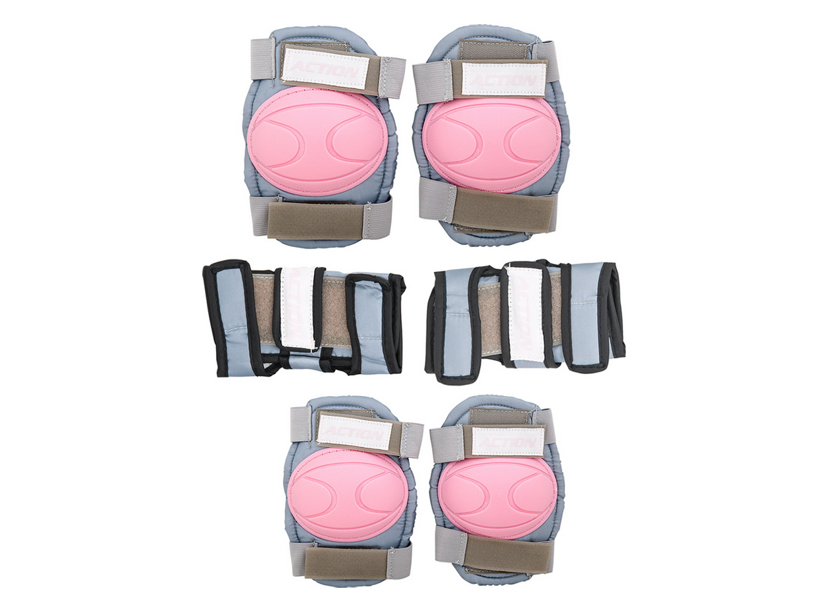 Štitnik za kolena laktove i ruke roza sivi veličina “s“