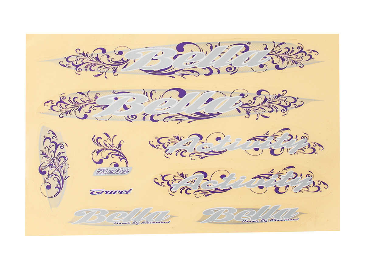 NAL.P.VEN Set nalepnica za bicikl ženski model