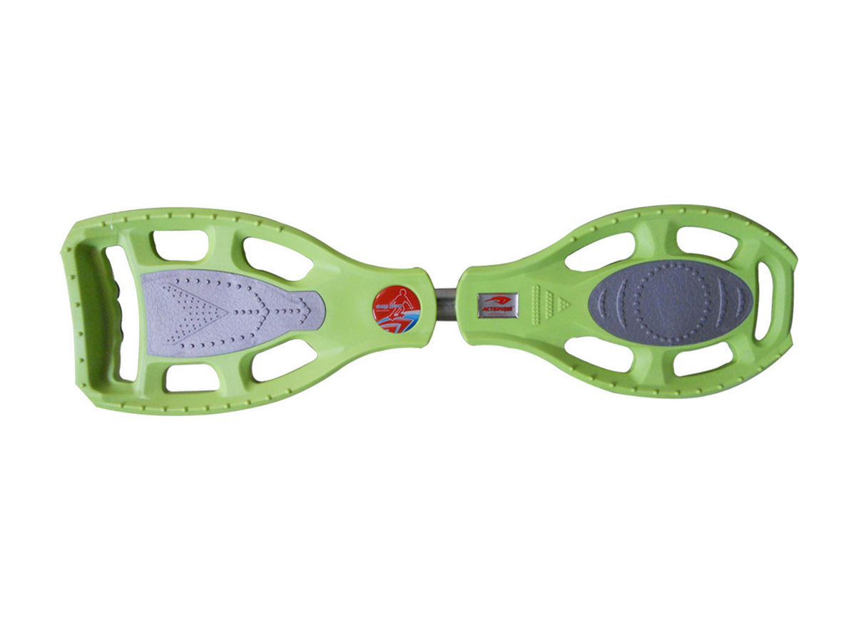 Snake board pw-502 abec-7 pu svetleći točkići srebrno zeleni