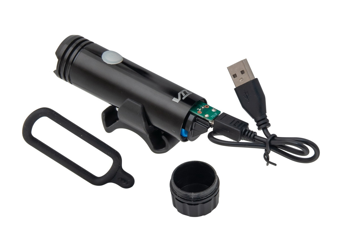 Lampa prednja jin 1w super bright led usb crna